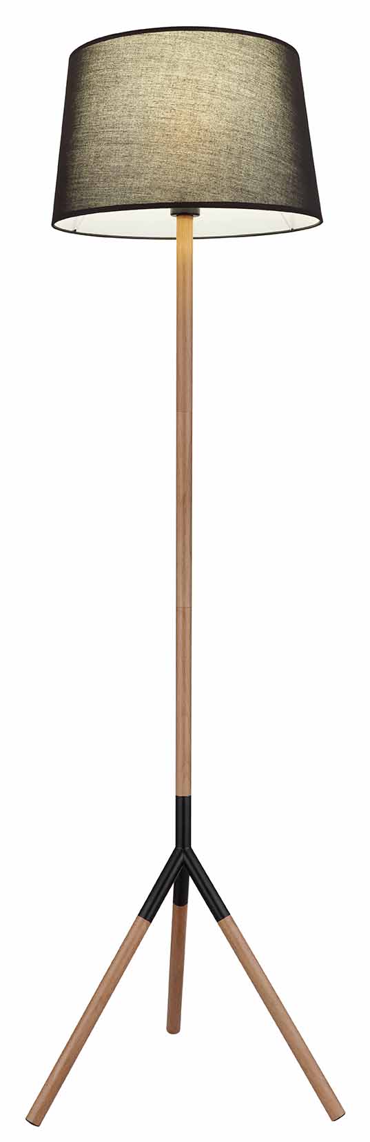 Lampadaire rural noir en métal Globo Kikki – Image 4