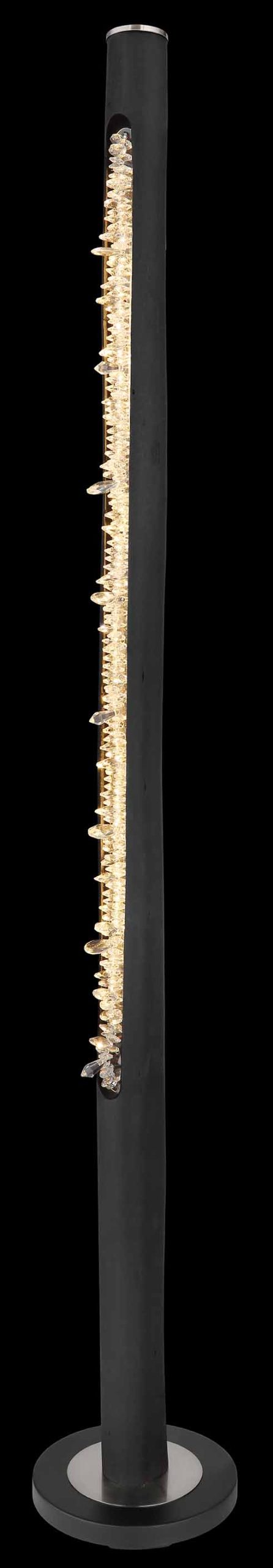 Lampadaire tubulaire moderne en métal noir Globo Felicitas – Image 4