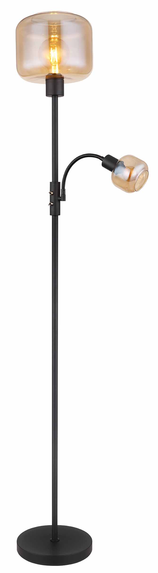 Lampadaires classiques en verre et métal noir Globo Giuseppe – Image 4