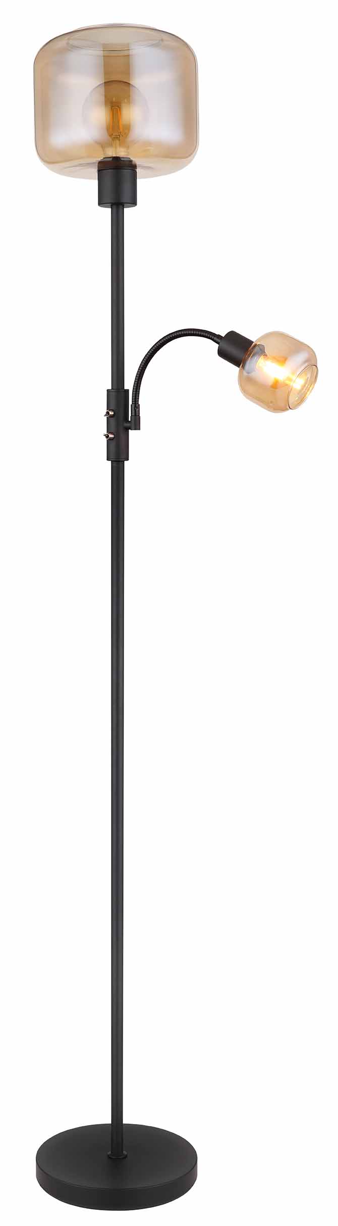 Lampadaires classiques en verre et métal noir Globo Giuseppe – Image 5