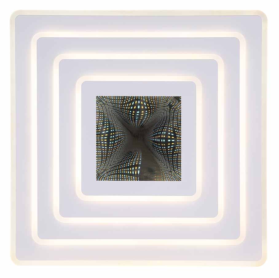 Lampe de plafond blanche carrée Globo Jocelyn – Image 3