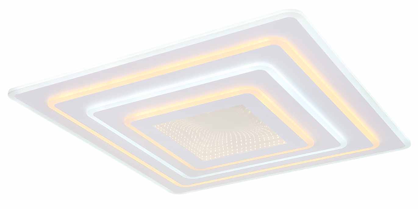 Lampe de plafond blanche carrée Globo Jocelyn – Image 4