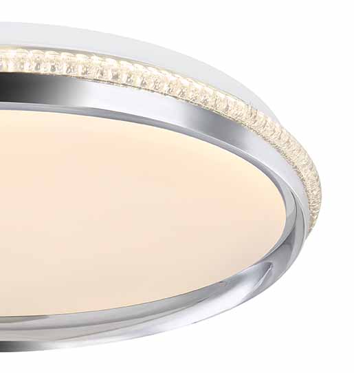 Lampe de plafond classique blanche ronde Globo Kalli – Image 3