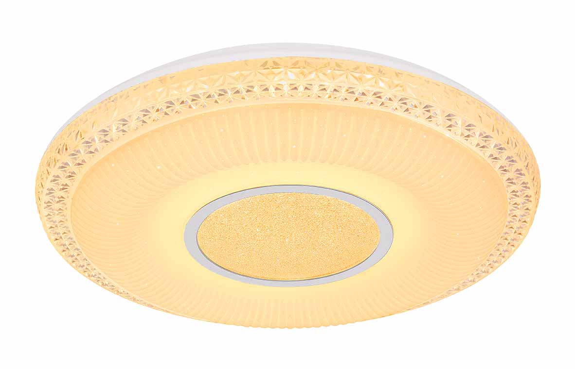 Lampe de plafond classique en métal blanc Globo Klemens – Image 4