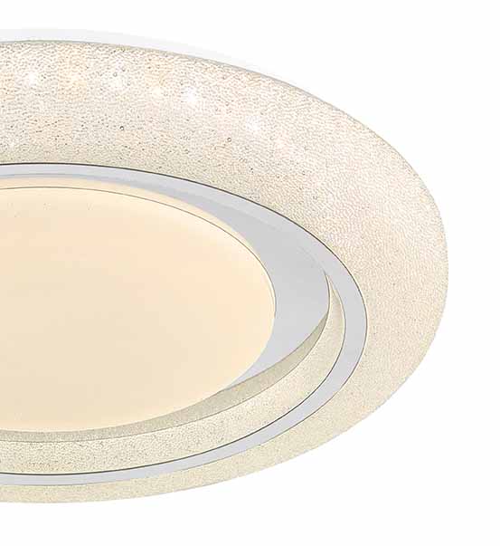 Lampe de plafond classique ronde blanche Globo Rada – Image 3