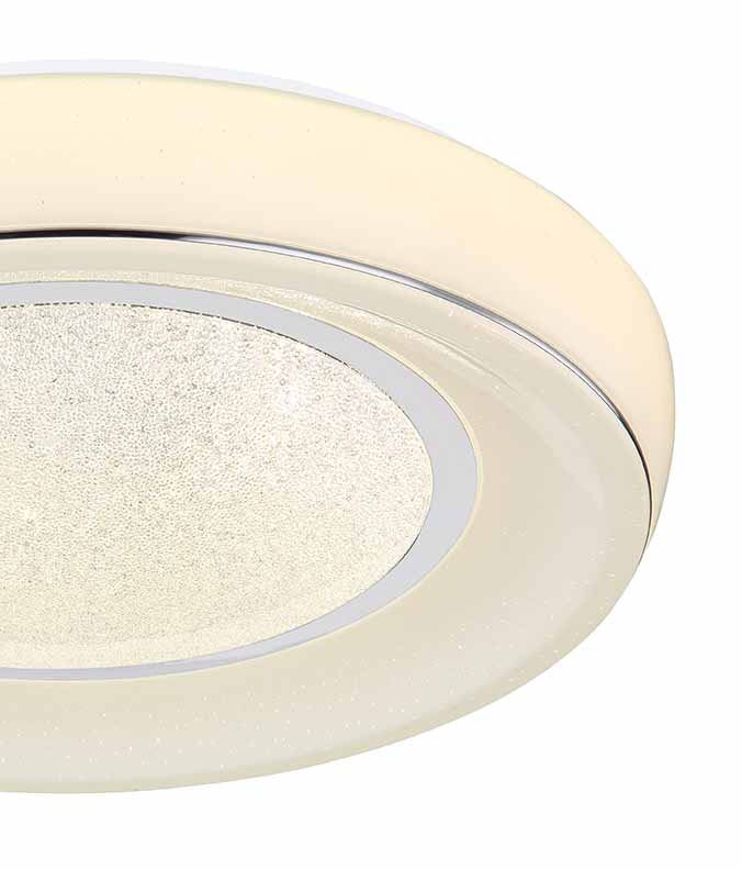 Lampe de plafond classique ronde en métal blanc Globo Mickey – Image 3