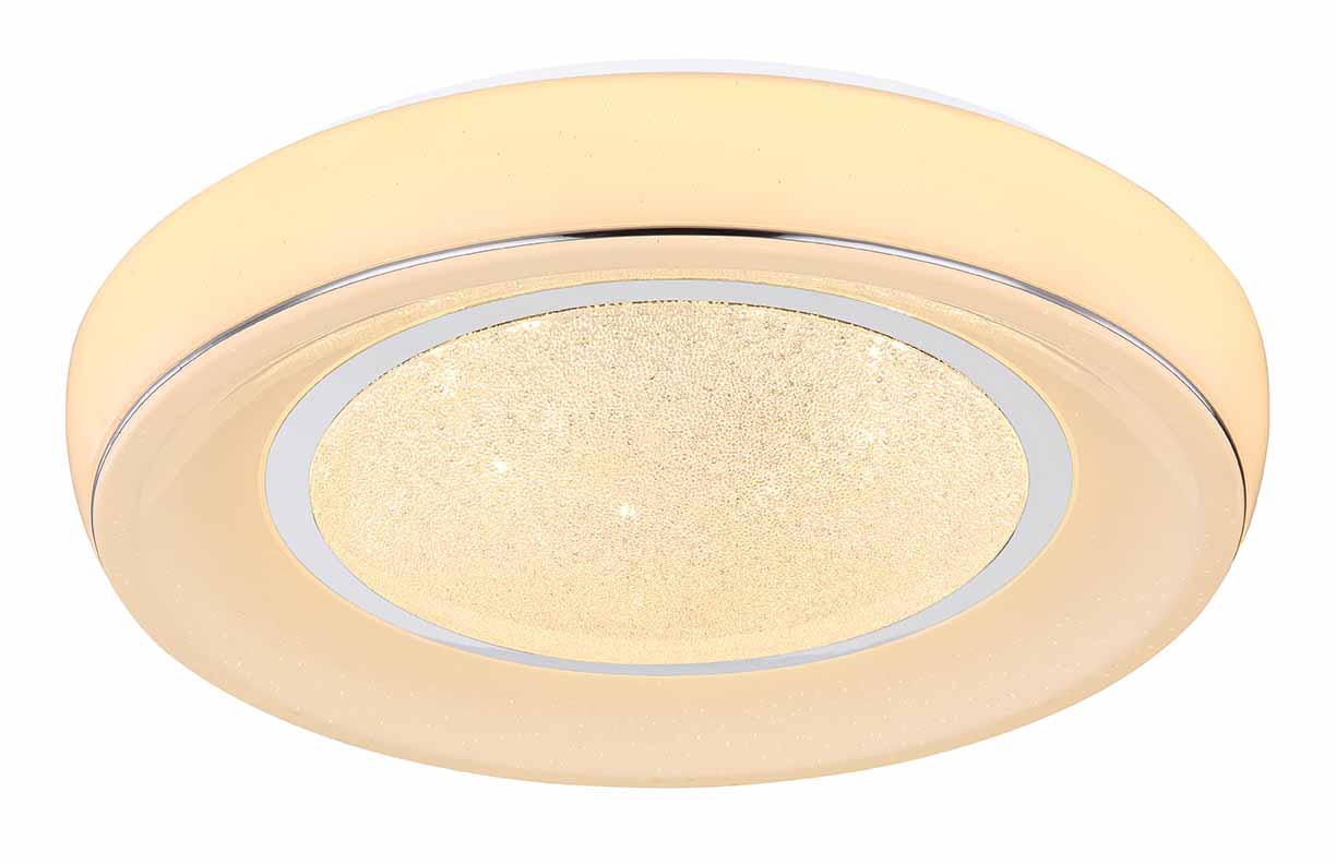 Lampe de plafond classique ronde en métal blanc Globo Mickey – Image 4