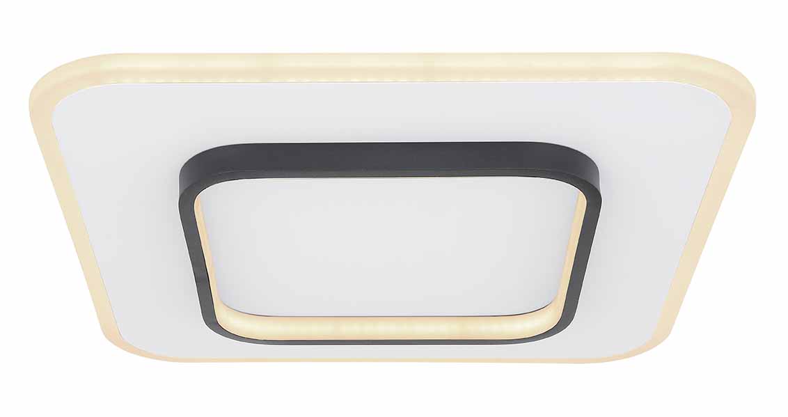 Lampe de plafond moderne carrée blanche Globo Lima – Image 2