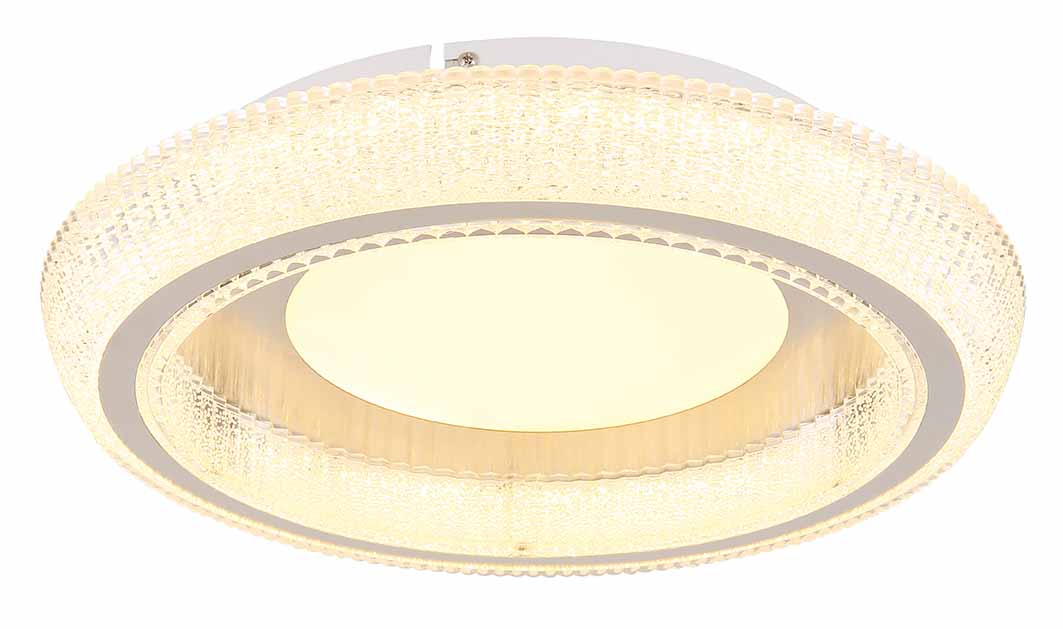 Lampe de plafond moderne en métal blanc Globo Sharper – Image 3