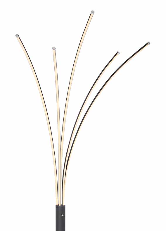 Lampe de sol connectée noire 5 lumières Globo Bizzy – Image 2