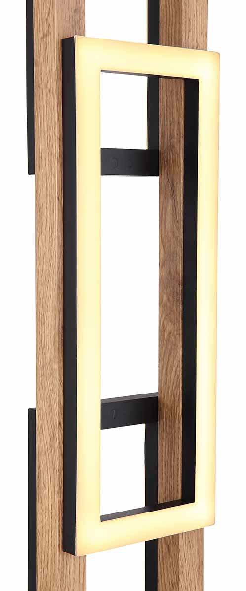 Lampe de sol moderne en métal noir Globo Illa – Image 3