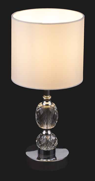 Lampe de table classique en métal chromé Globo Bronn – Image 3