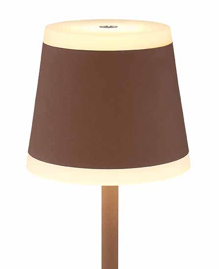 Lampe de table classique ronde marron Globo Ridley – Image 2
