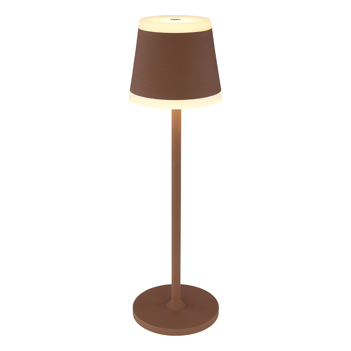 Lampe de table classique ronde marron Globo Ridley - Lampesenligne.fr