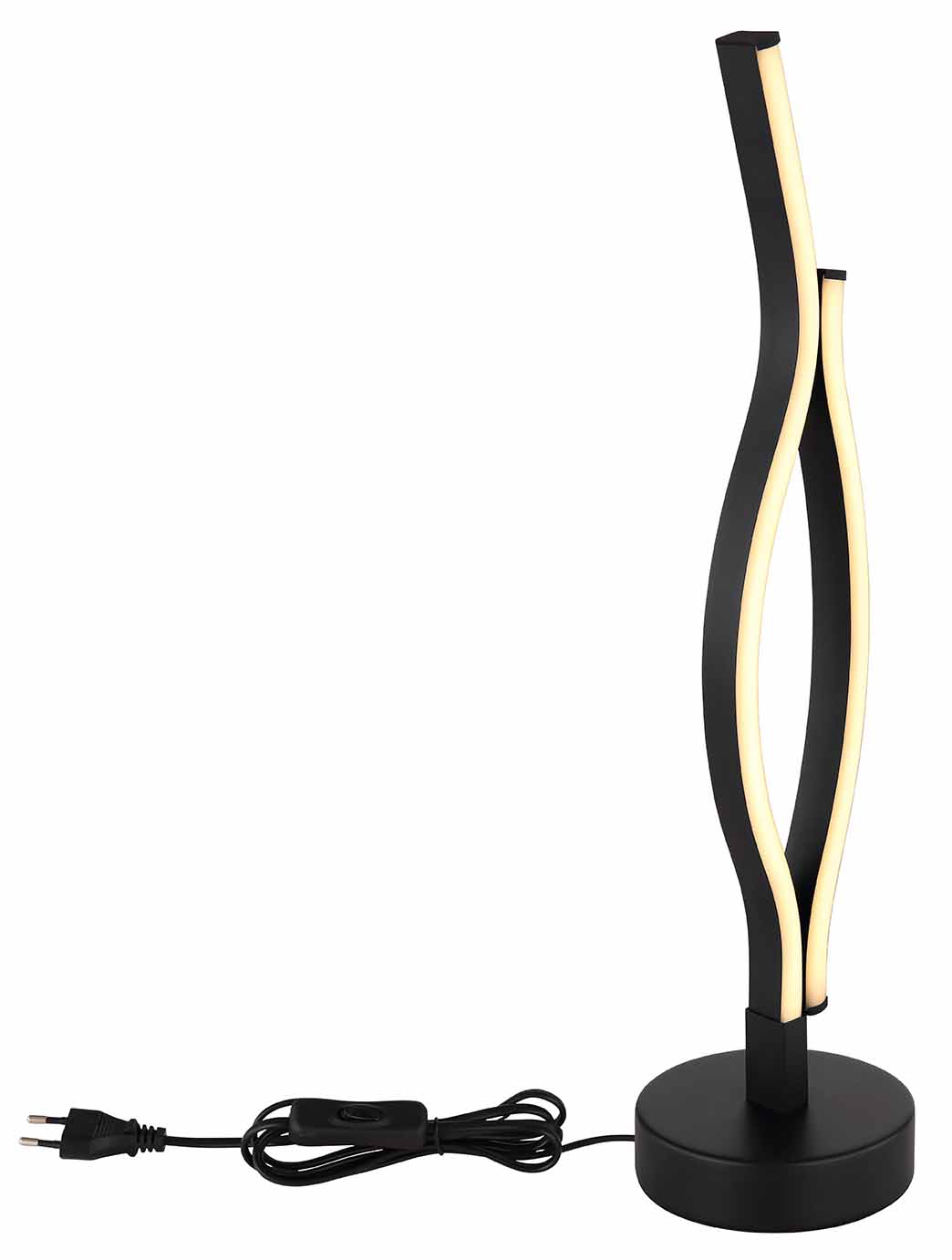 Lampe de table moderne en métal noir Globo Geronimo – Image 3