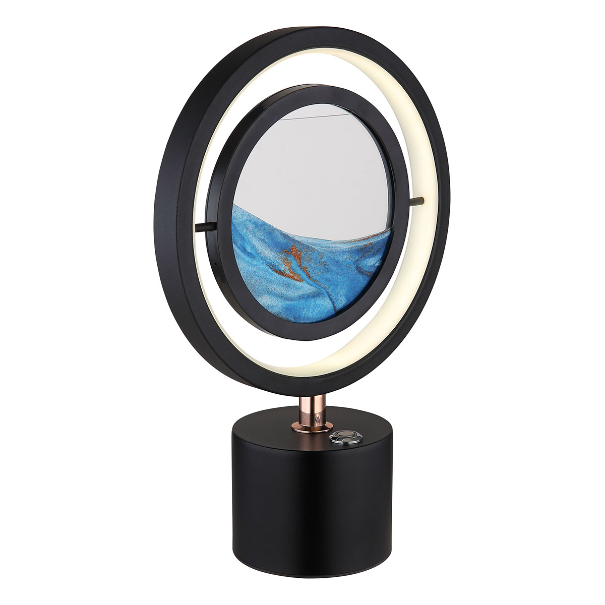 lampe-de-table-moderne-ronde-noire-globo-reedi-28220