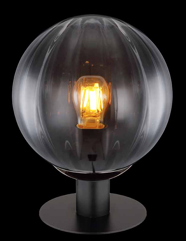 Lampe de table moderne ronde noire Globo Dallerta – Image 2