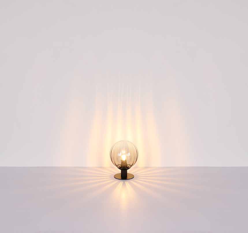 Lampe de table moderne ronde noire Globo Dallerta – Image 5