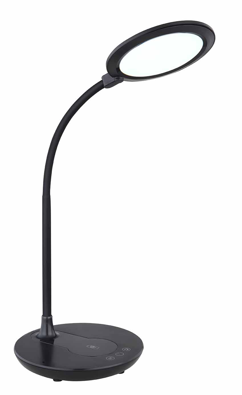 Lampe de table ronde noire rechargeable Globo Regina – Image 4