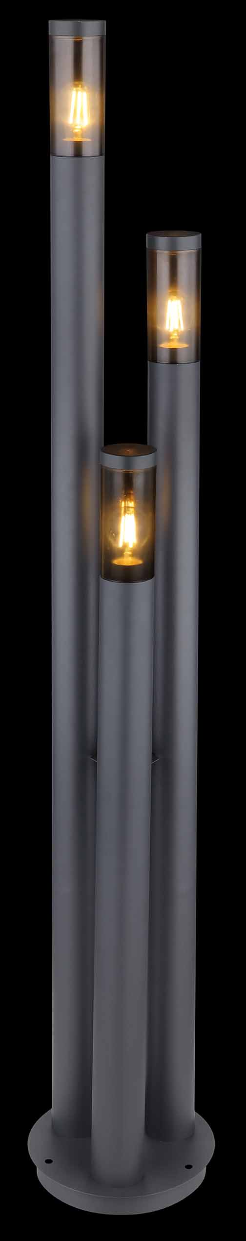 Lampe extérieure avec barres en métal anthracite Globo Boston – Image 3