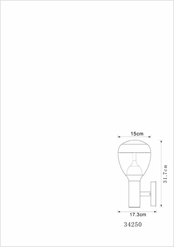 Lampe extérieure classique en acier forme boule Globo Callisto – Image 3