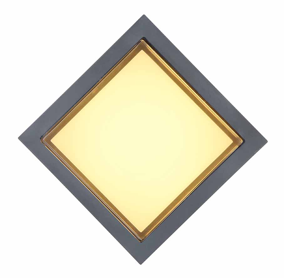 Lampe extérieure moderne anthracite carrée Globo Jalla – Image 2