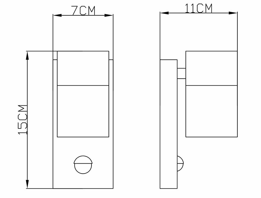 Lampe extérieure moderne en acier métal Globo Style – Image 2