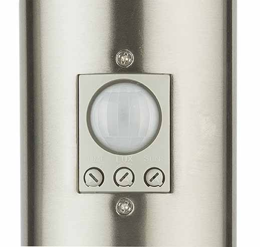 Lampe extérieure moderne en métal argenté Globo Boston – Image 4