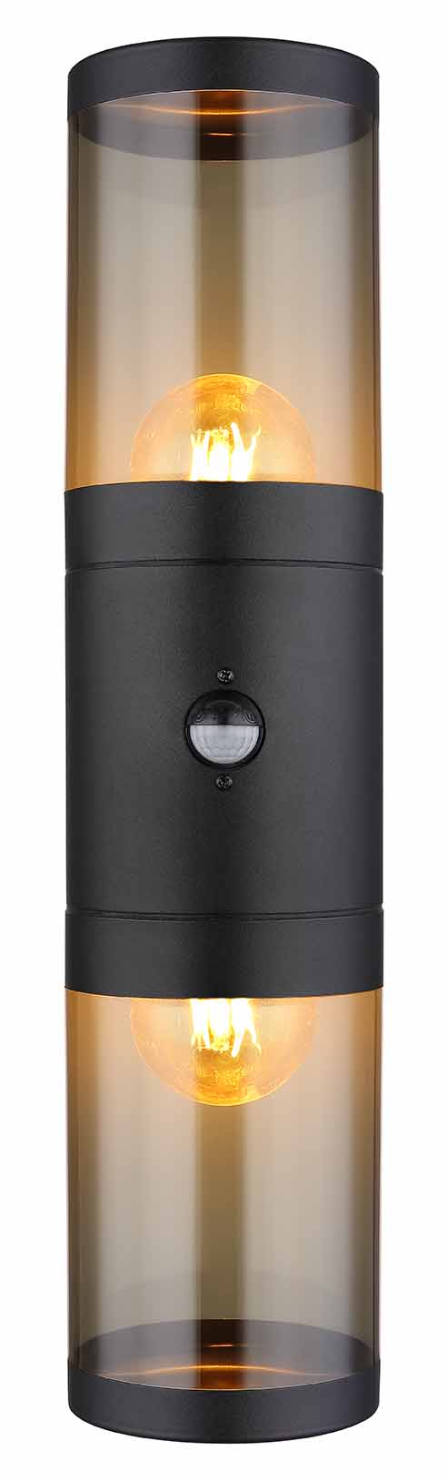 Lampe extérieure moderne en verre fumé noir Globo Xeloo – Image 2