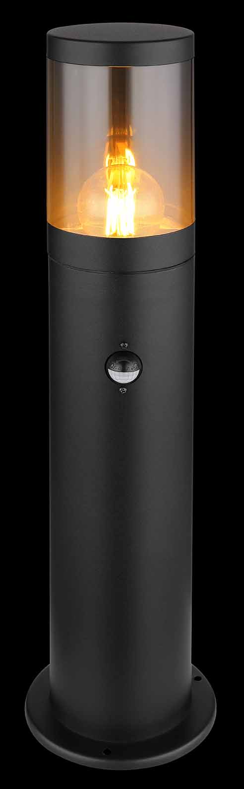 Lampe extérieure moderne noire pilier Globo Xeloo – Image 3