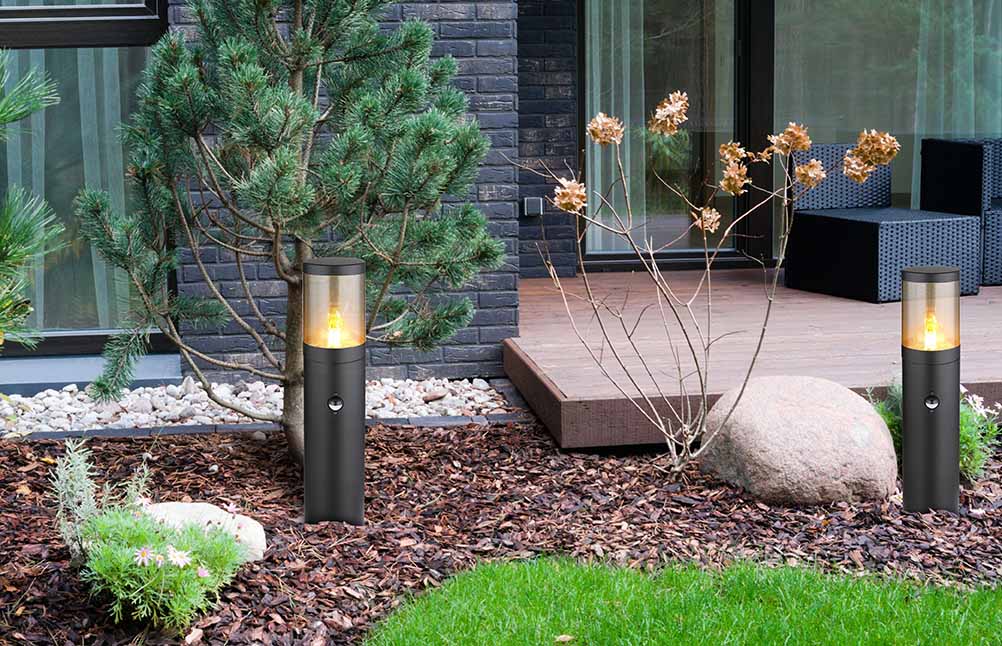 Lampe extérieure moderne noire pilier Globo Xeloo – Image 4