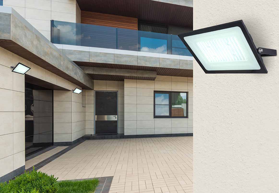 Lampe extérieure rectangulaire noire moderne Globo Helga I – Image 4