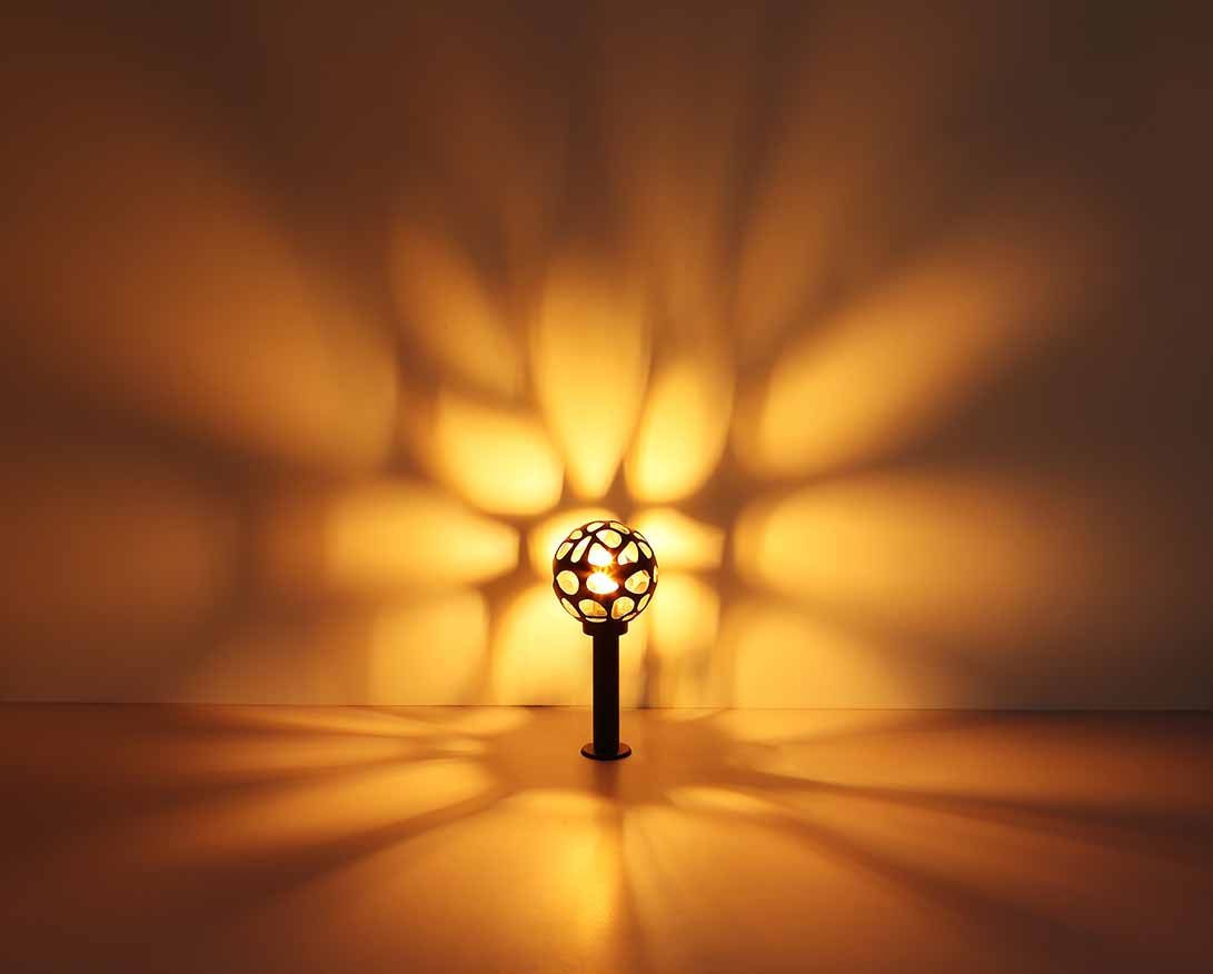 Lampe extérieure rétro sphérique anthracite Globo Hilario – Image 4