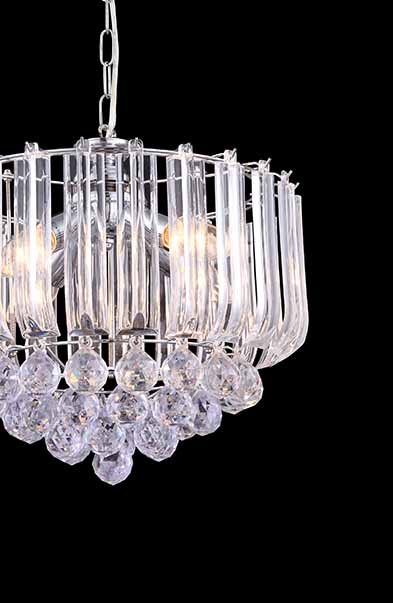 Suspension classique en métal chromé Globo Minnesota – Image 3