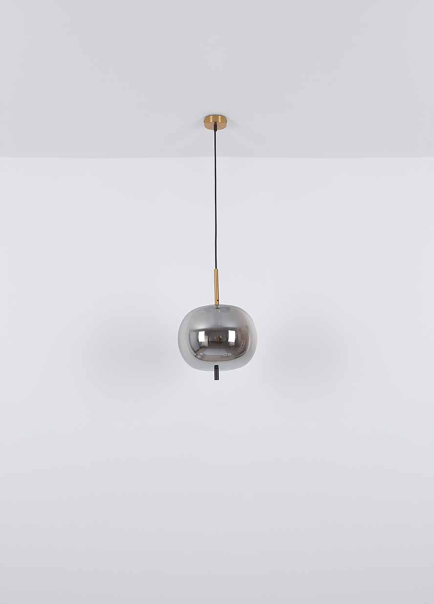 Suspension classique en métal nickel avec boules Globo Blacky I – Image 5