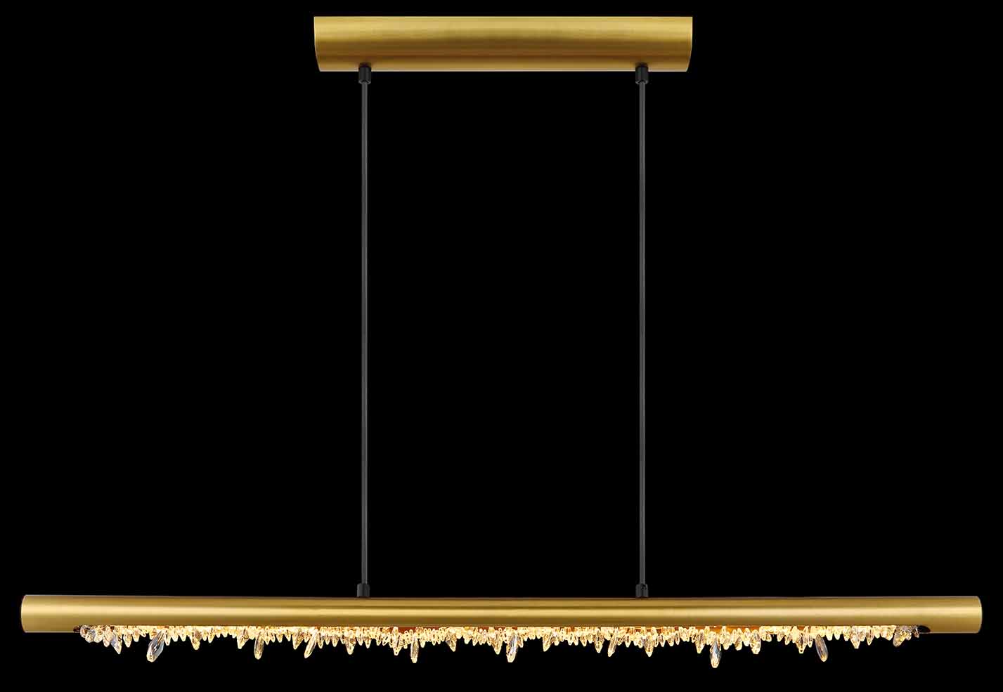 Lampe suspendue classique en laiton métal Globo Felicitas – Image 5