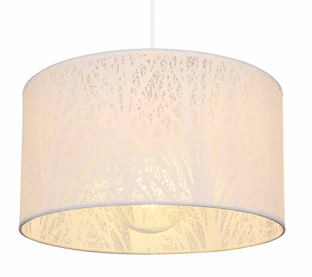 Lampe suspendue classique ronde blanche Globo Pinni – Image 2
