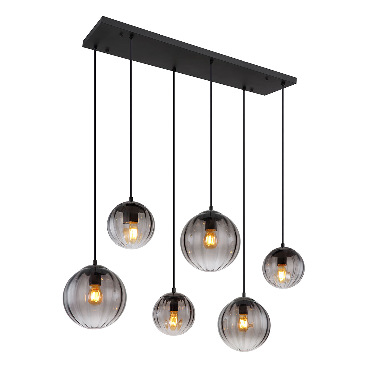lampe-suspendue-moderne-à-boules-noires-globo-dallerta-15216-6