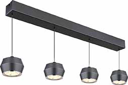 Suspension design en métal gris Globo Marthy – Image 4