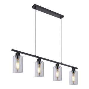 lampe-suspendue-moderne-en-métal-noir-globo-hadera-15465-4h