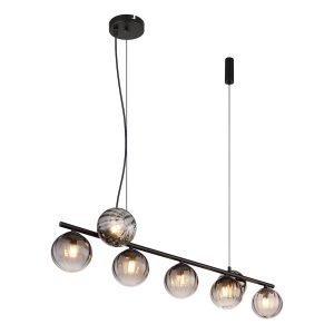 lampe-suspendue-noire-en-métal-moderne-globo-dallerta-15216-7h