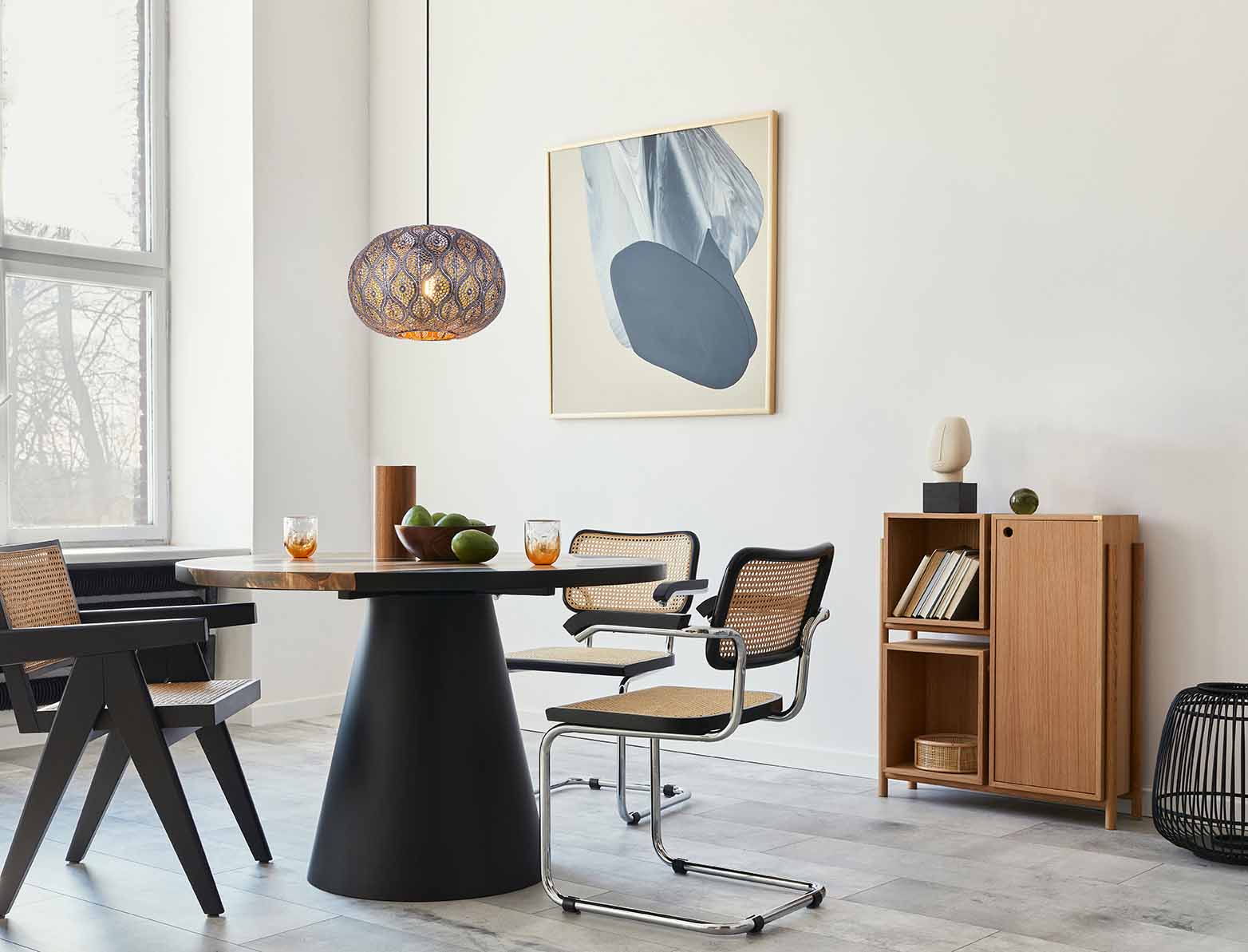 Suspension en métal noir Globo Blacky – Image 3