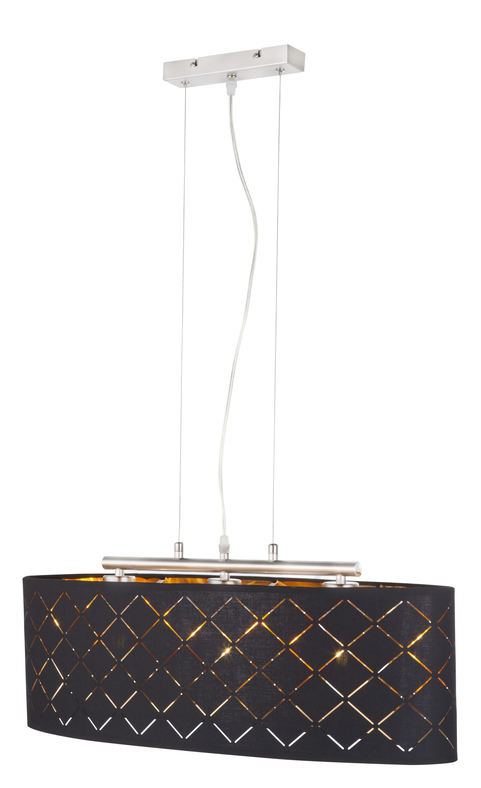 Suspension rétro en métal nickel Globo Gunther – Image 3