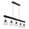 lampe-suspendue-rétro-en-métal-noir-globo-mina-15326-5nb