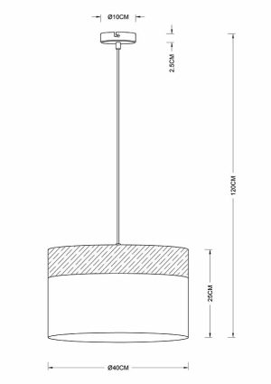 Alternative view of Suspension classique ronde en nickel Globo Chipsy