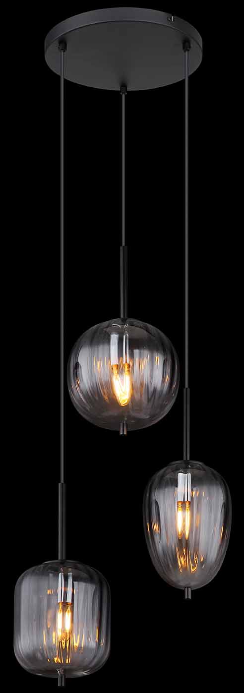 Suspension ronde moderne noire Globo Attila – Image 3