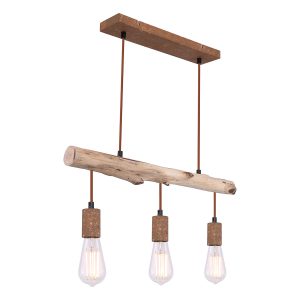 lampe-suspendue-rurale-en-métal-brun-globo-jakob-15327-3n