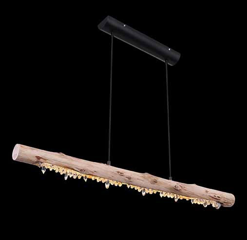 Suspension rustique noire en forme de poutre Globo Felicitas – Image 4