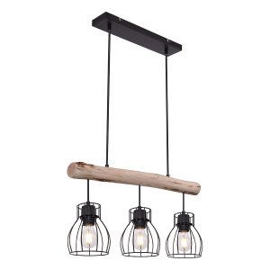 lampe-suspendue-rustique-en-métal-noir-globo-mina-15326-3n