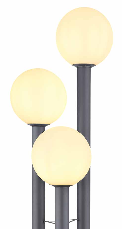 Lampes extérieures modernes en aluminium et acier Globo Laura – Image 2